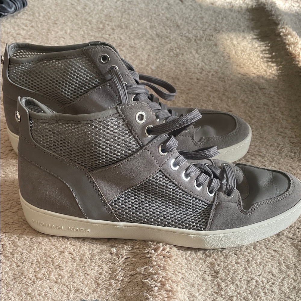 Michael Kors Charcoal High-Top Sneakers